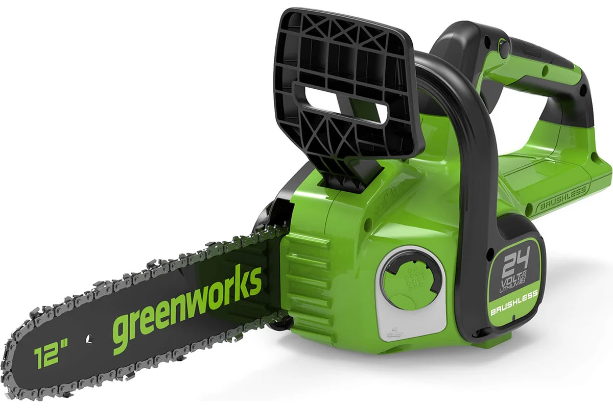 Изображение товара Аккумуляторная садовая пила GREENWORKS GD24CS30K2 24 В 30 см без АКБ