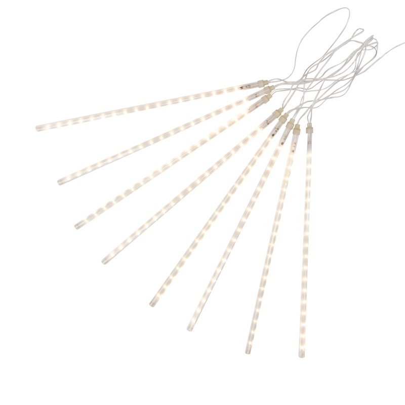Изображение товара Гирлянда Тающие сосульки светодиодная, 8 шт х 50 см, шаг 50 см, 230 В, Теплые Белые светодиоды