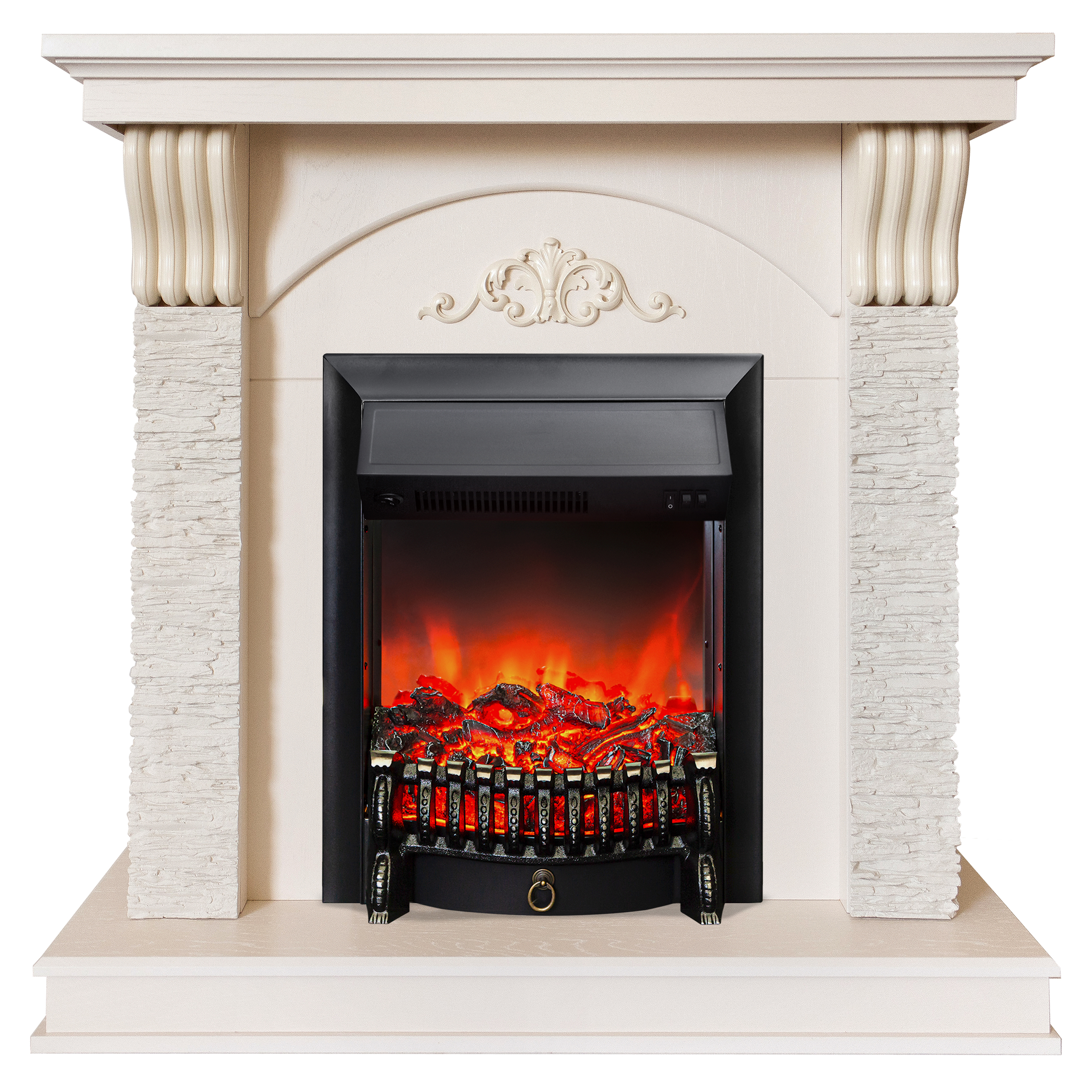 Изображение товара Каминокомплект CORFINO STD/EUG WT + Fobos LUX BL