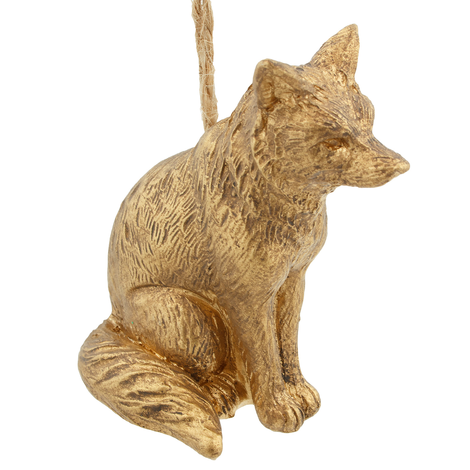 Изображение товара Елочная игрушка Лиса из полирезина 7 см оригинальное рождественское украшение