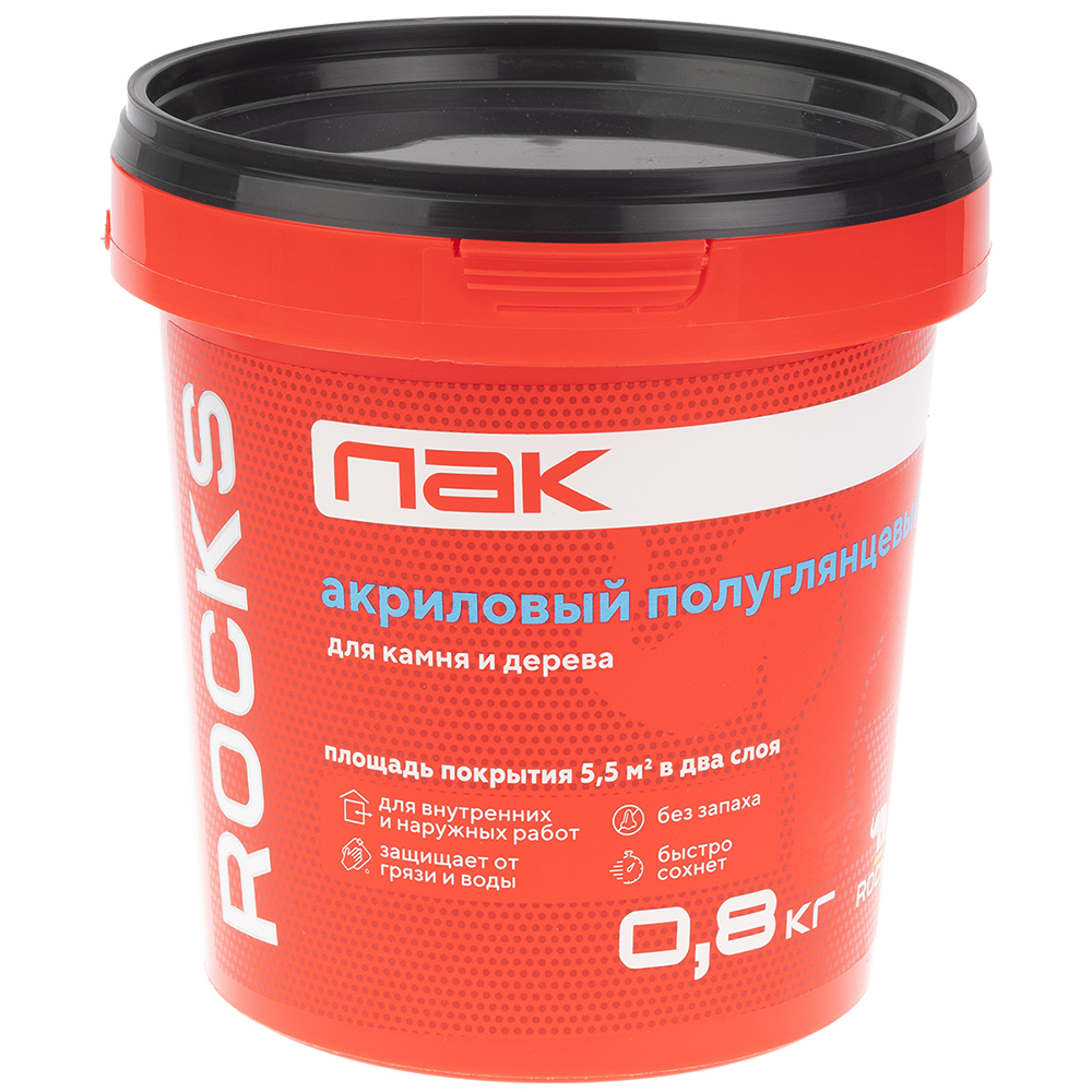 Изображение товара Лак акрил для камня и дерева ROCKS 0,8 кг