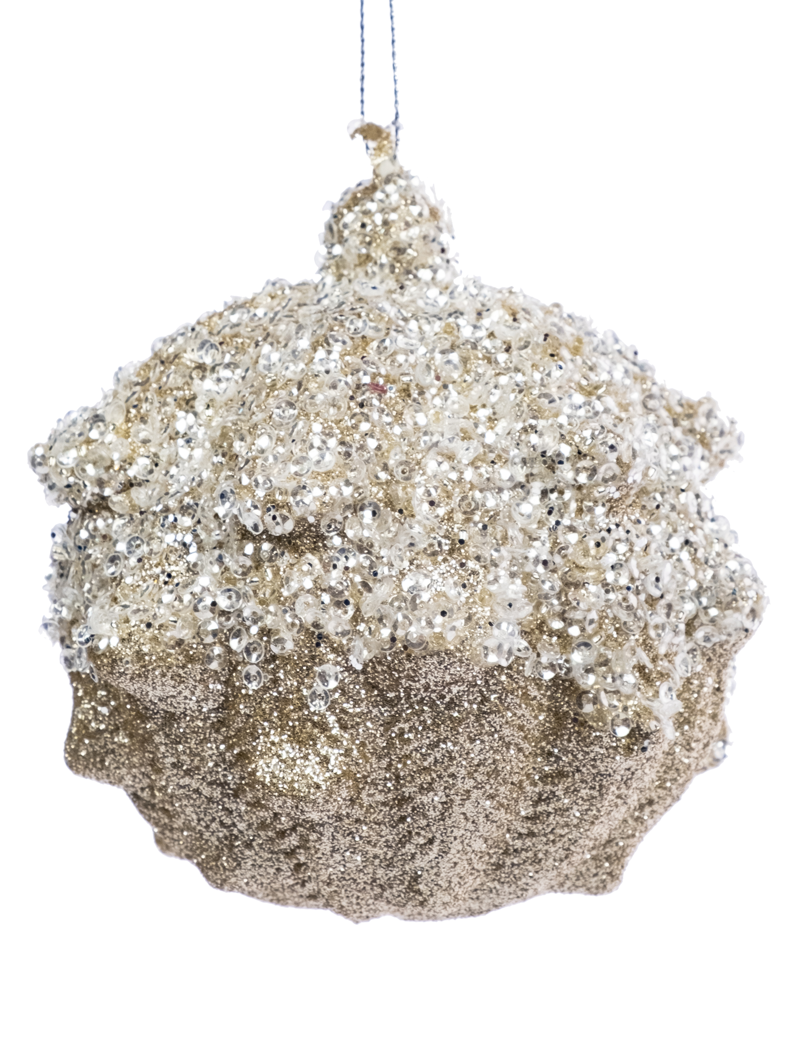 Изображение товара Новогоднее подвесное украшение из полипропилена 11,5x10x10см золотистое