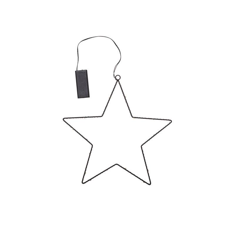 Изображение товара Светодиодная подвесная фигура Звезда с металлическим каркасом, теплый белый NEON-NIGHT