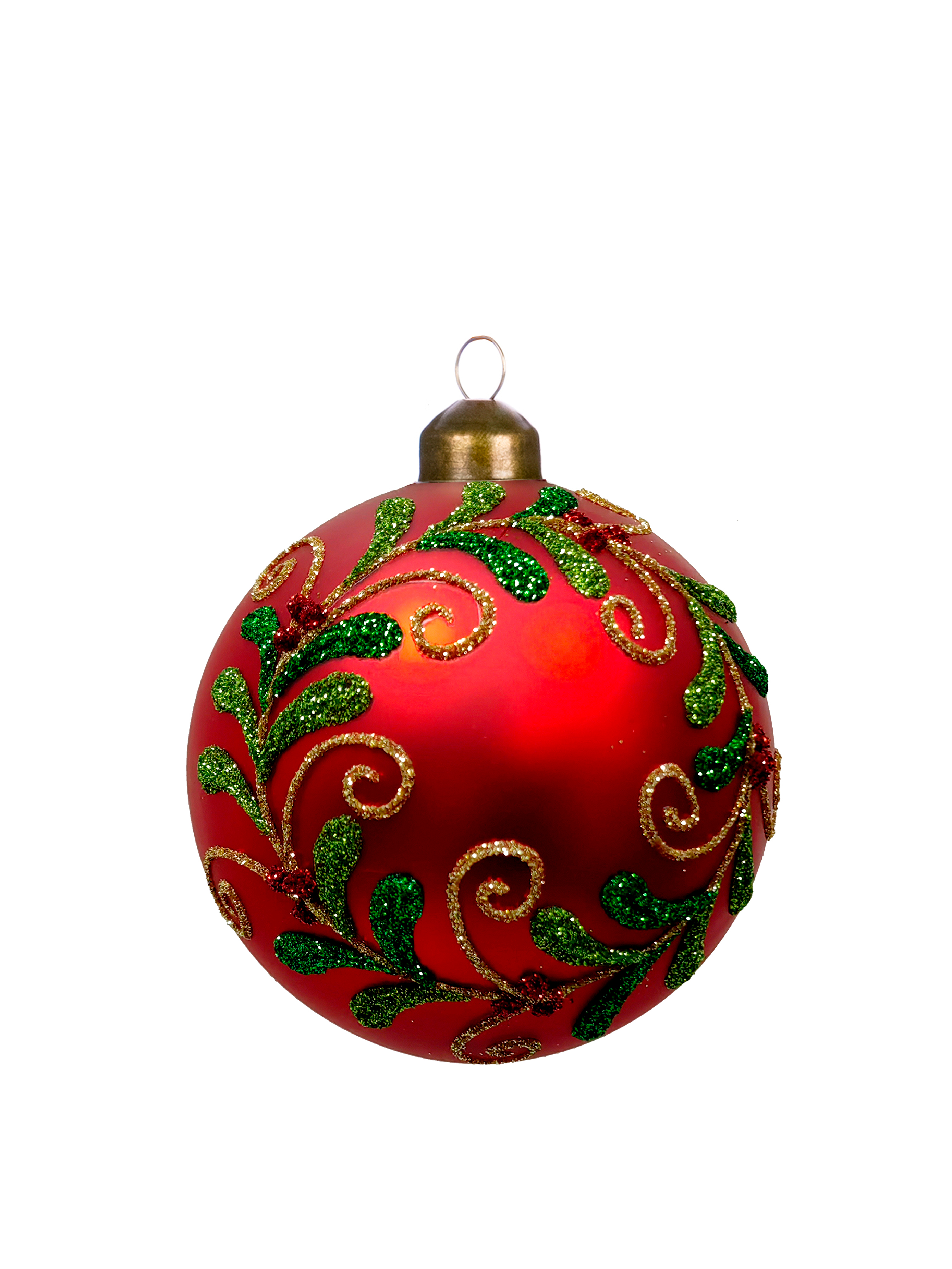 Изображение товара Новогоднее подвесное украшение из стекла / 8x8x8см