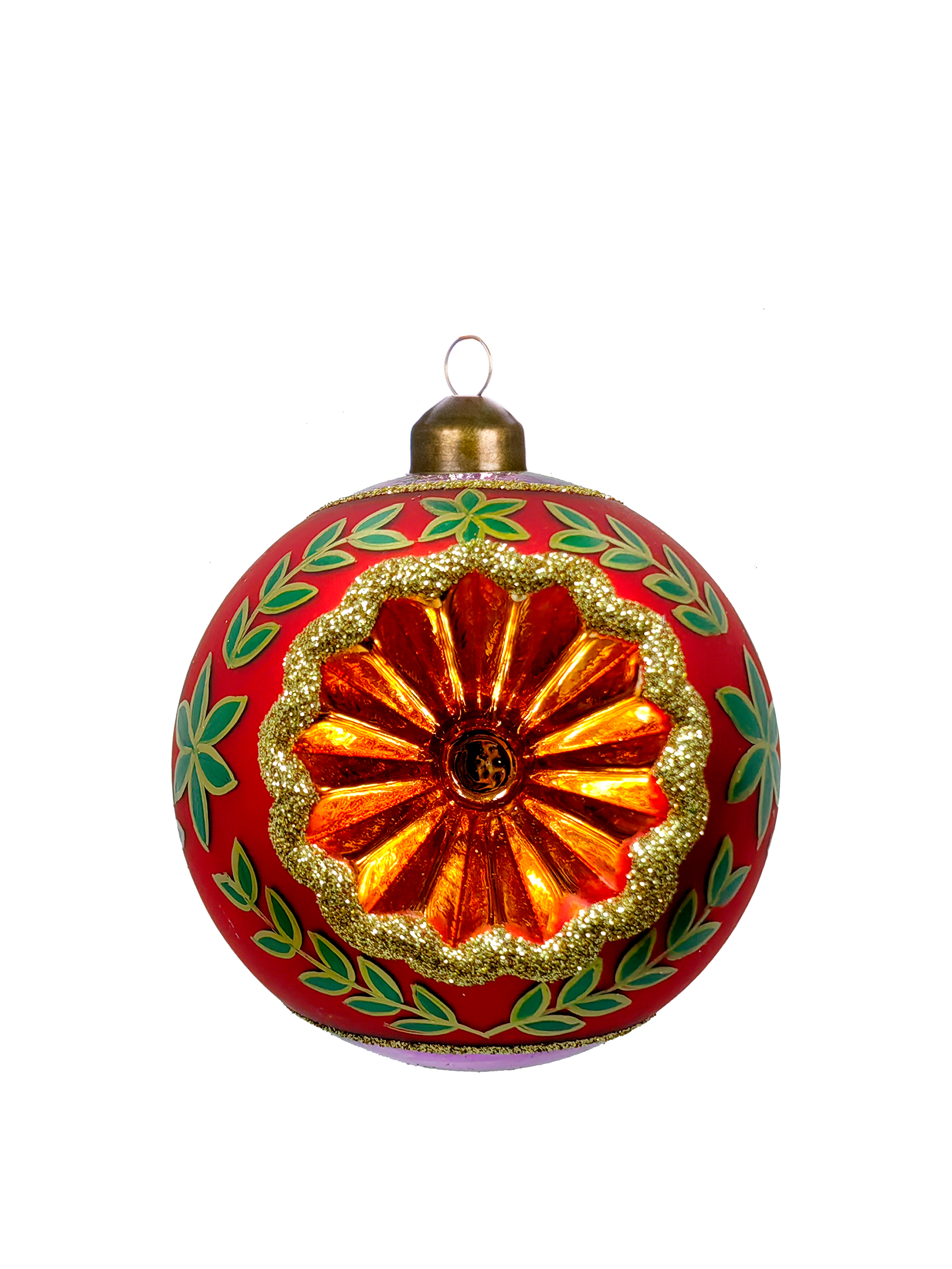 Изображение товара Новогоднее подвесное украшение из стекла / 8x8x8см арт.93374