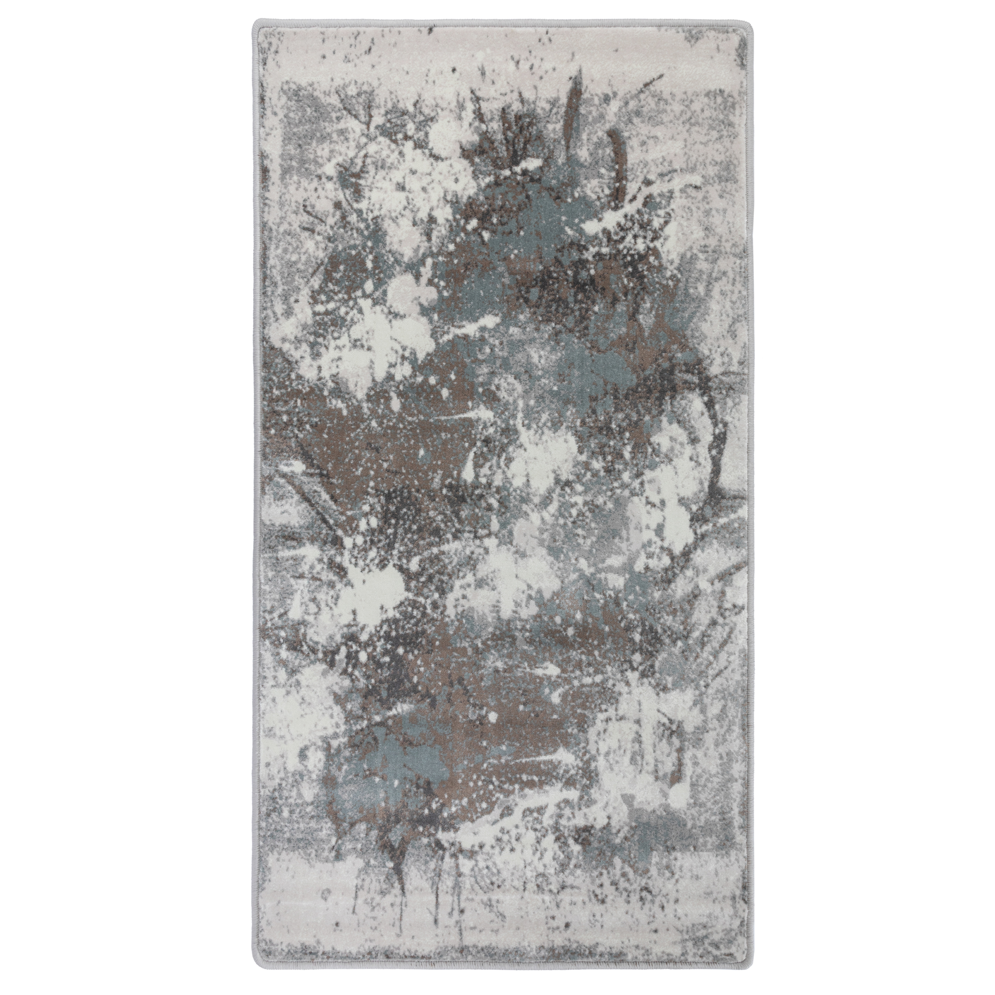 Изображение товара Ковер Женева 0.8*1.5 м, прямоугольный, серый, для дома