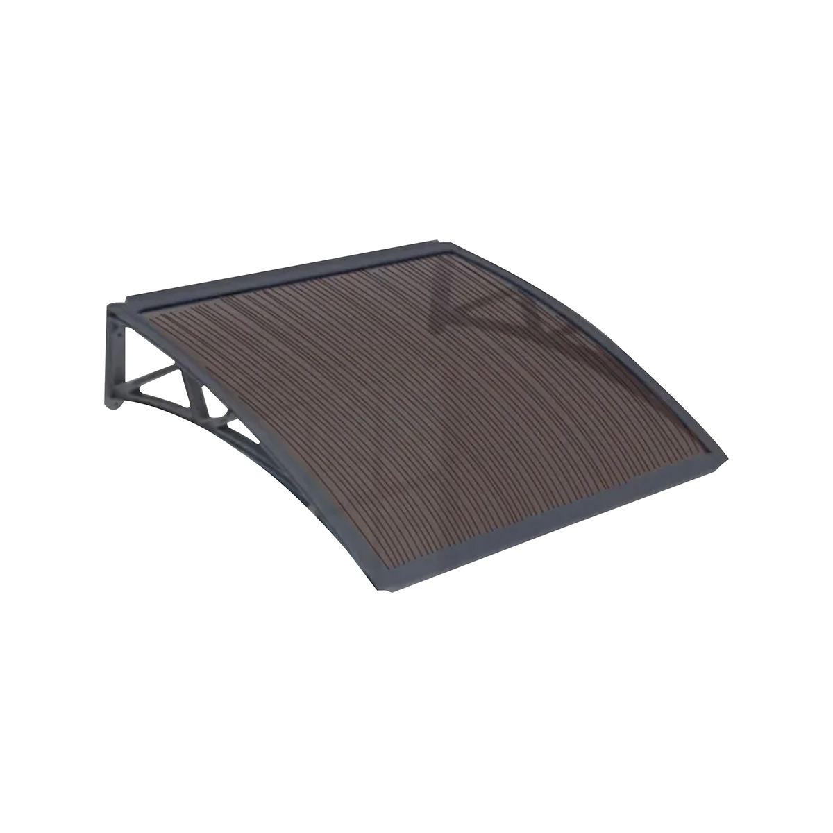 Изображение товара Козырек защитный одинарный 6 мм серый для входных групп и фасадов