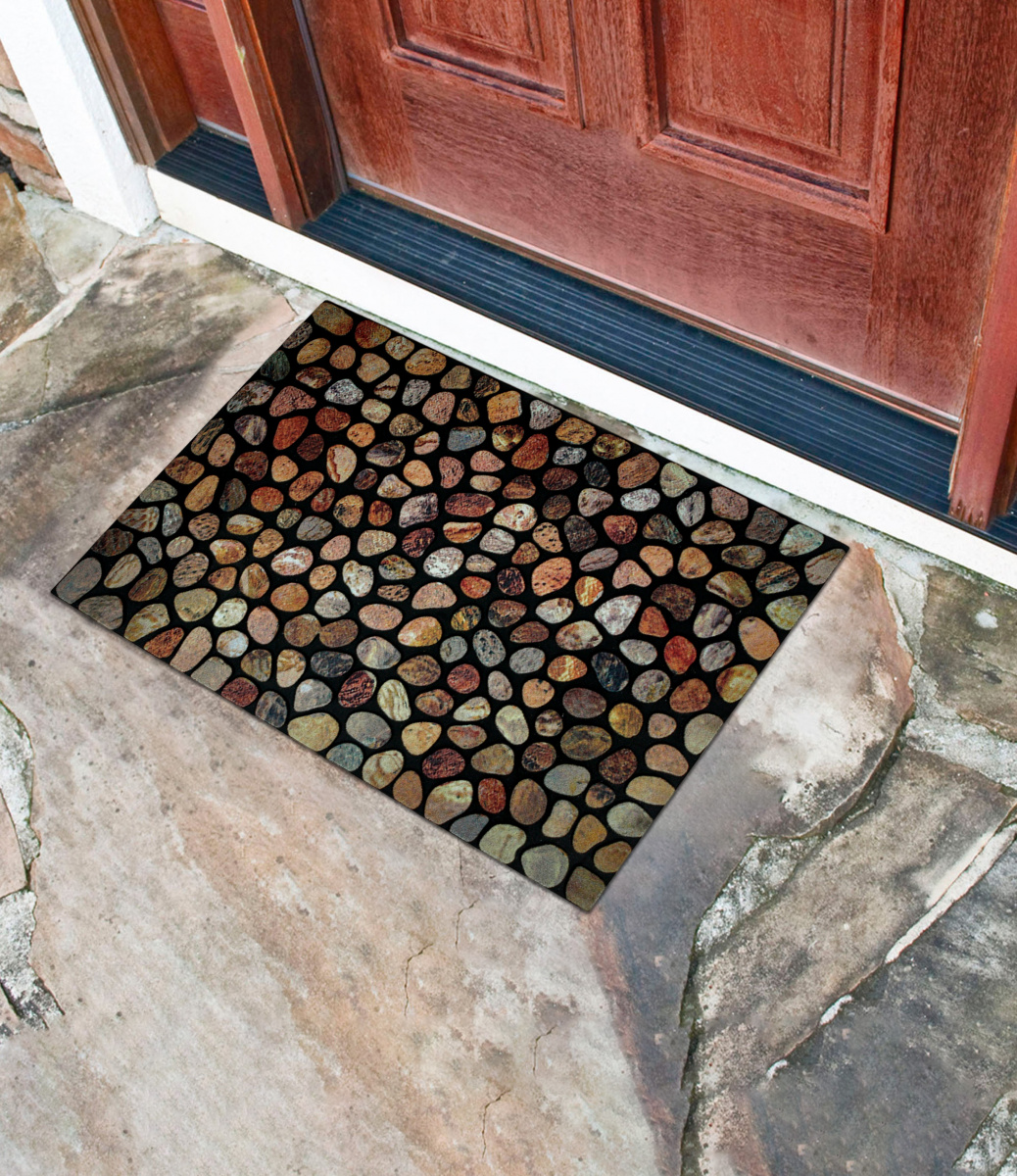 Изображение товара Коврик придверный флоковый 45х75 см 6667-09 Стерлинг коричневый