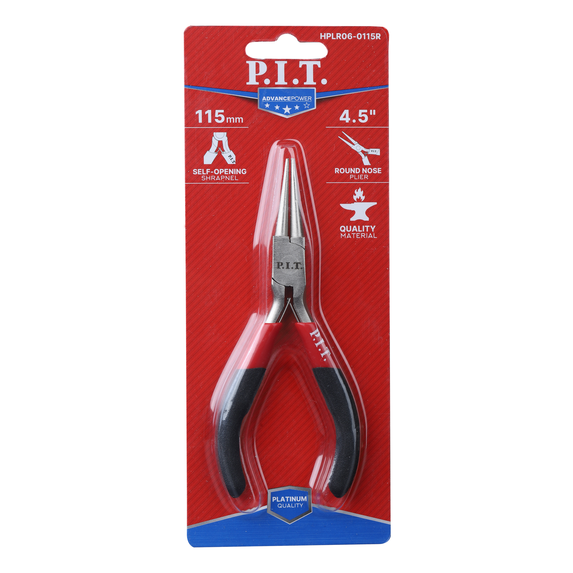 Изображение товара Круглогубцы мини, 115 мм P.I.T. (HPLR06-0115R)