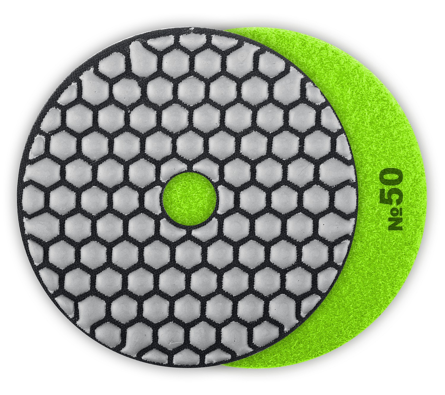 Изображение товара Алмазный гибкий круг для сухого шлифования ЗУБР 100 мм №50