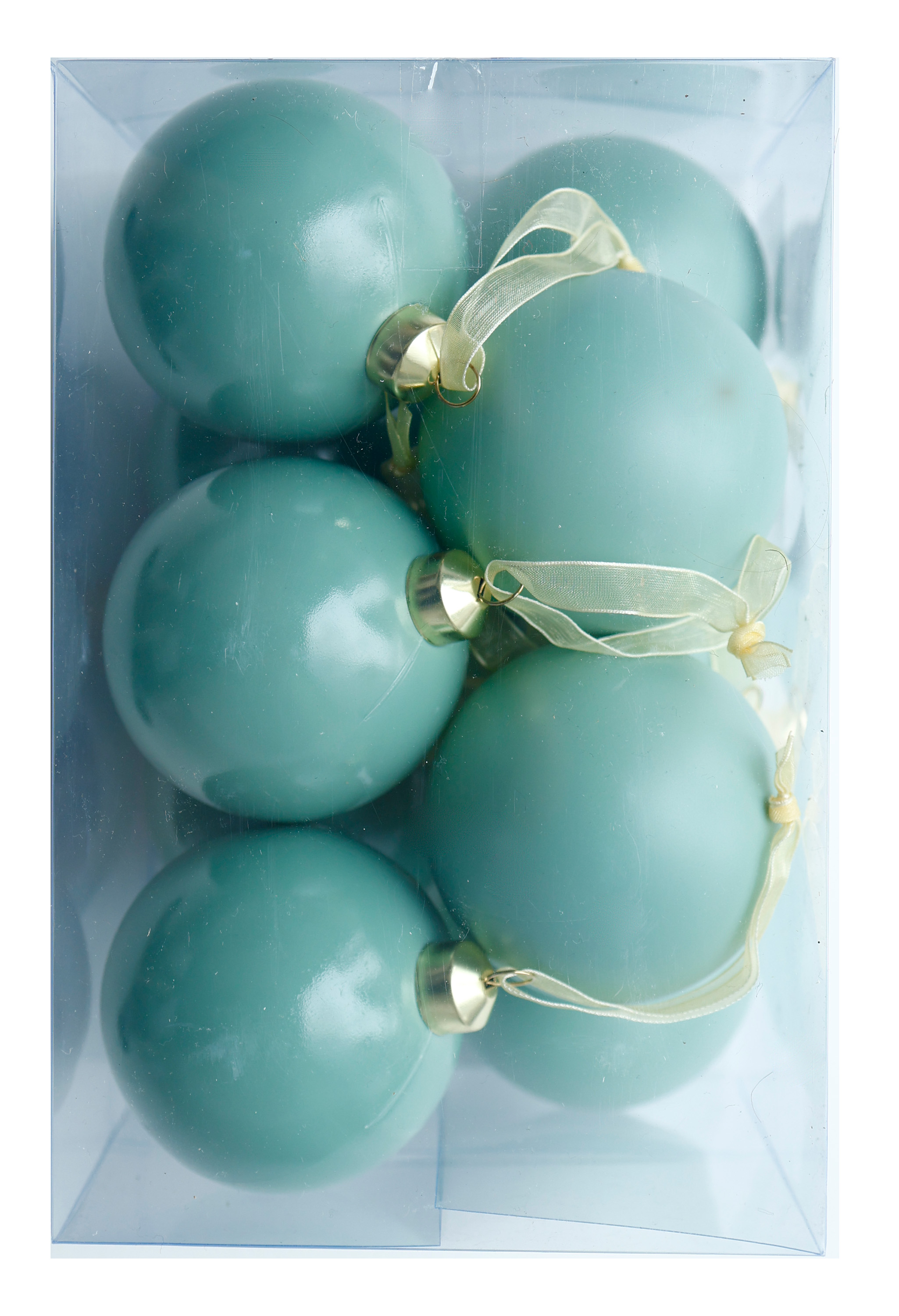 Изображение товара Набор шаров 8 см, пластик, мя тный матовый/глянцевый, 10 шт в ПВХ, РШ