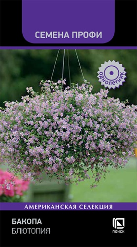 Изображение товара Семена Бакопа Блютопия - декоративное растение с сиренево-голубыми цветками