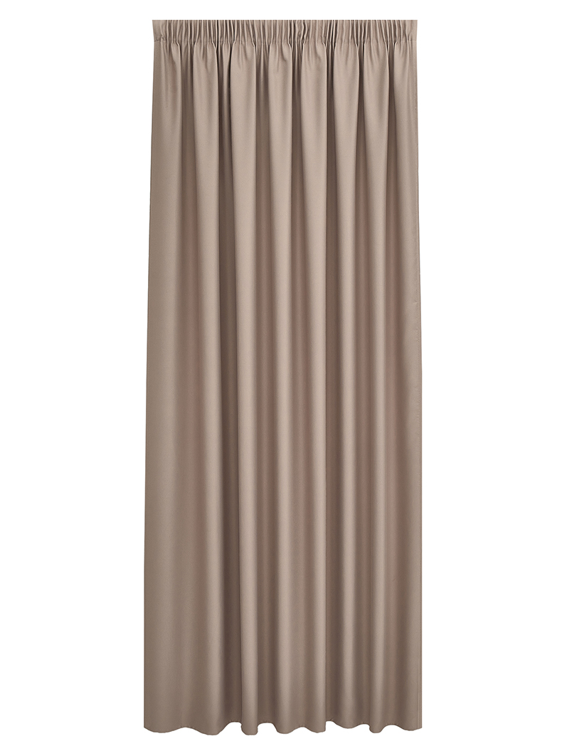 Изображение товара Штора Портьера блэкаут Decofest Омбра сатин 200х280 коричневая с регулировкой