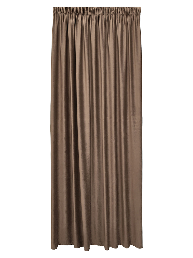 Изображение товара Штора-портьера из велюра Decofest Виолетта 200x280 см бежевая