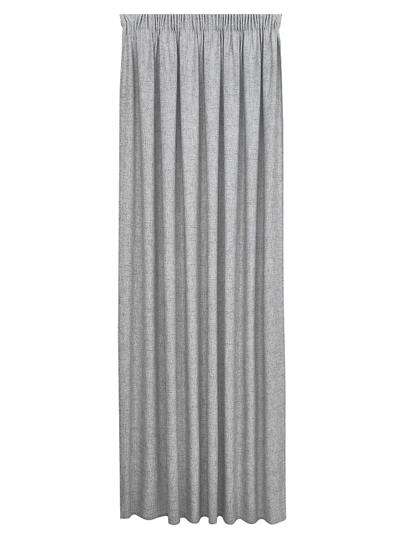 Изображение товара Штора портьера Decofest Лина рогожка 200х280 серый для гостиной спальни и кабинета