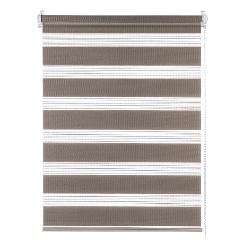 Изображение товара Рулонная штора Decofest день-ночь Бейс 160x180 Шоколад высокая качество