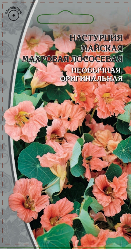 Изображение товара Семена Настурция Майская махровая лососевая    1 гр