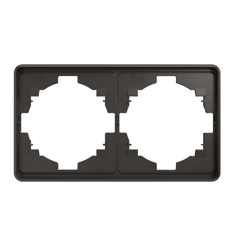 Изображение товара Рамка Kranz Round 2-постовая титан