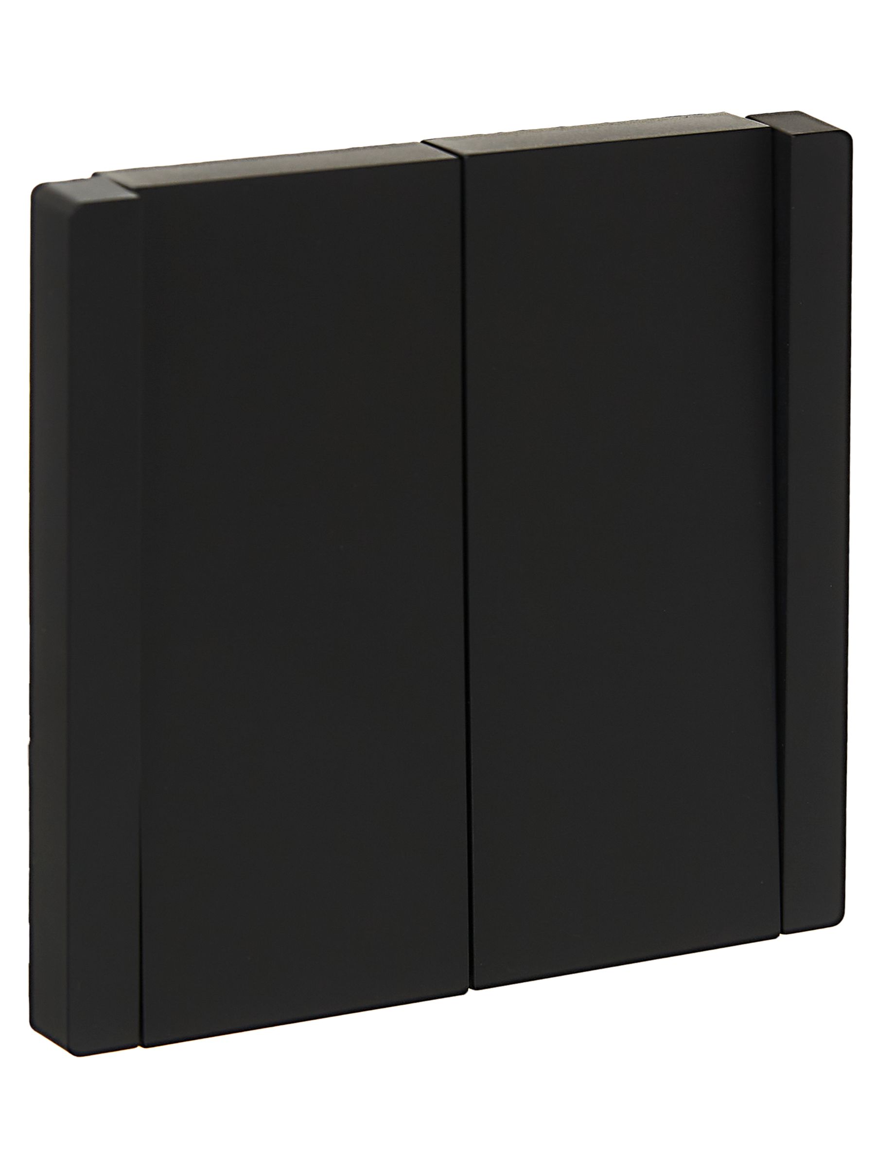 Изображение товара Выключатель 2-клавишный IEK FORTE&PIANO черный