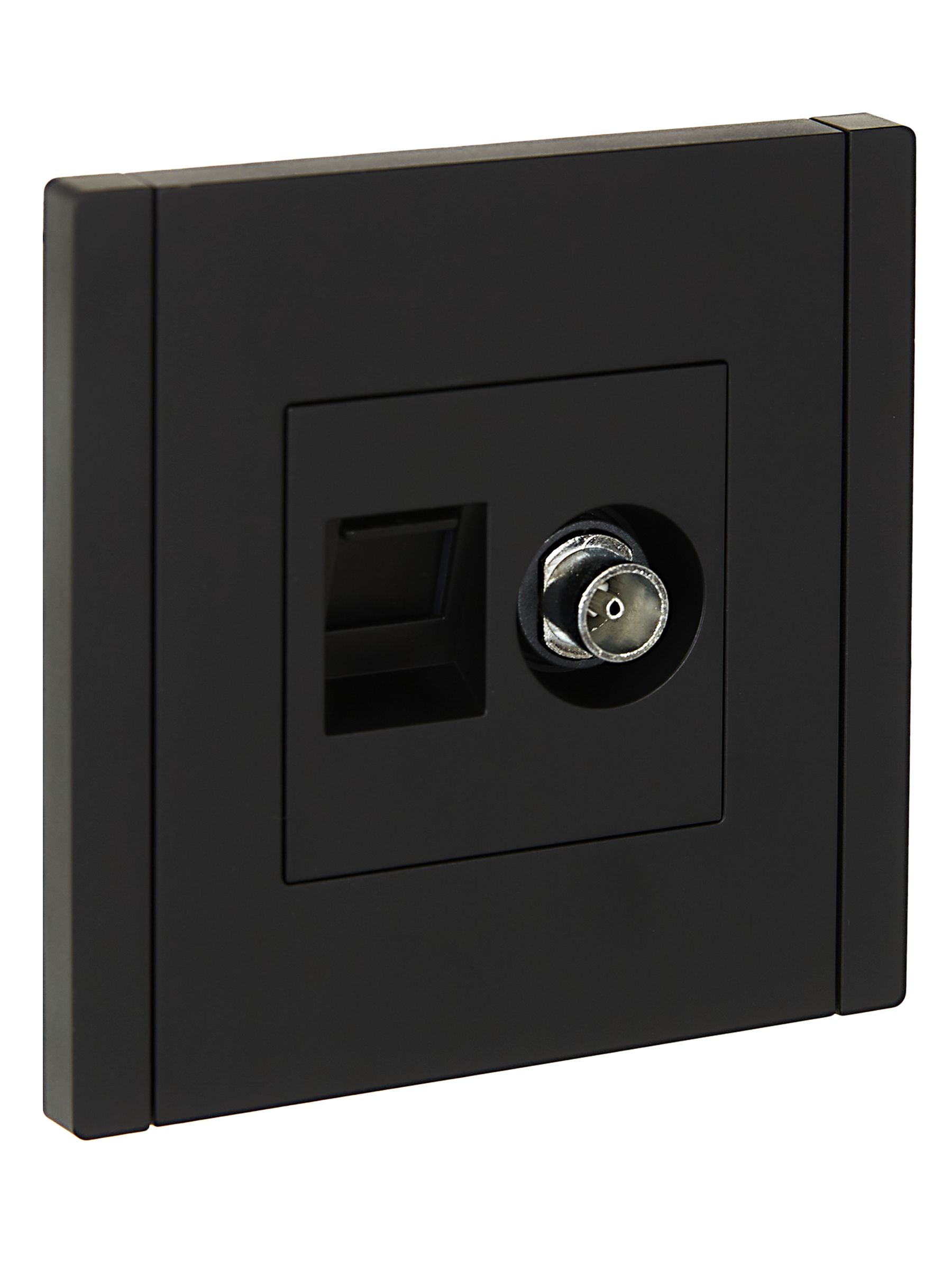 Изображение товара Розетка TV-RJ45 IEK FORTE&PIANO FP-AK20-2-K02 черного цвета