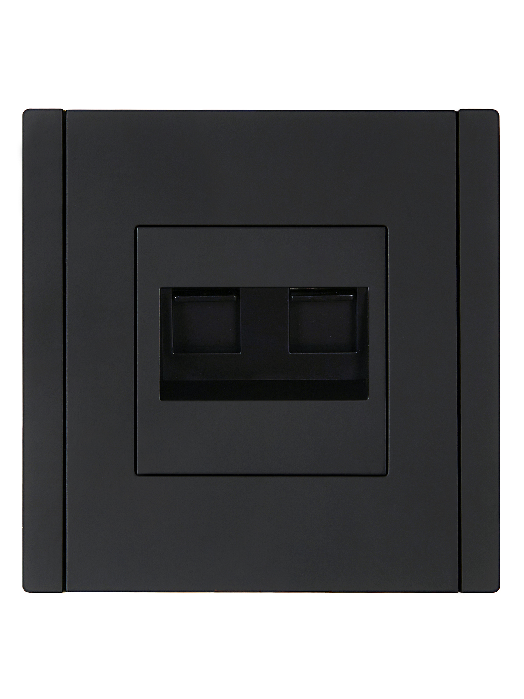 Изображение товара Розетка RJ-45 IEK FORTE&PIANO FP-K20-2-K02 черная для Ethernet сетей