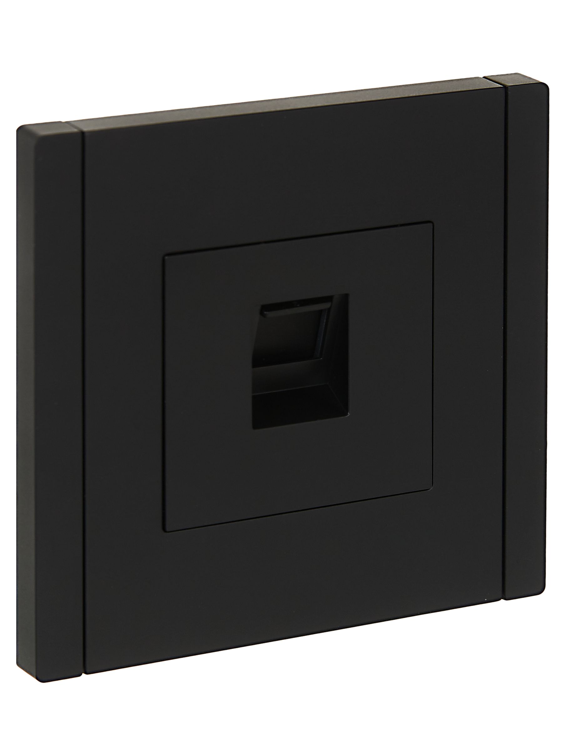 Изображение товара Розетка RJ-45 IEK FORTE&PIANO FP-K10-2-K02 черный с монтажом без винтов