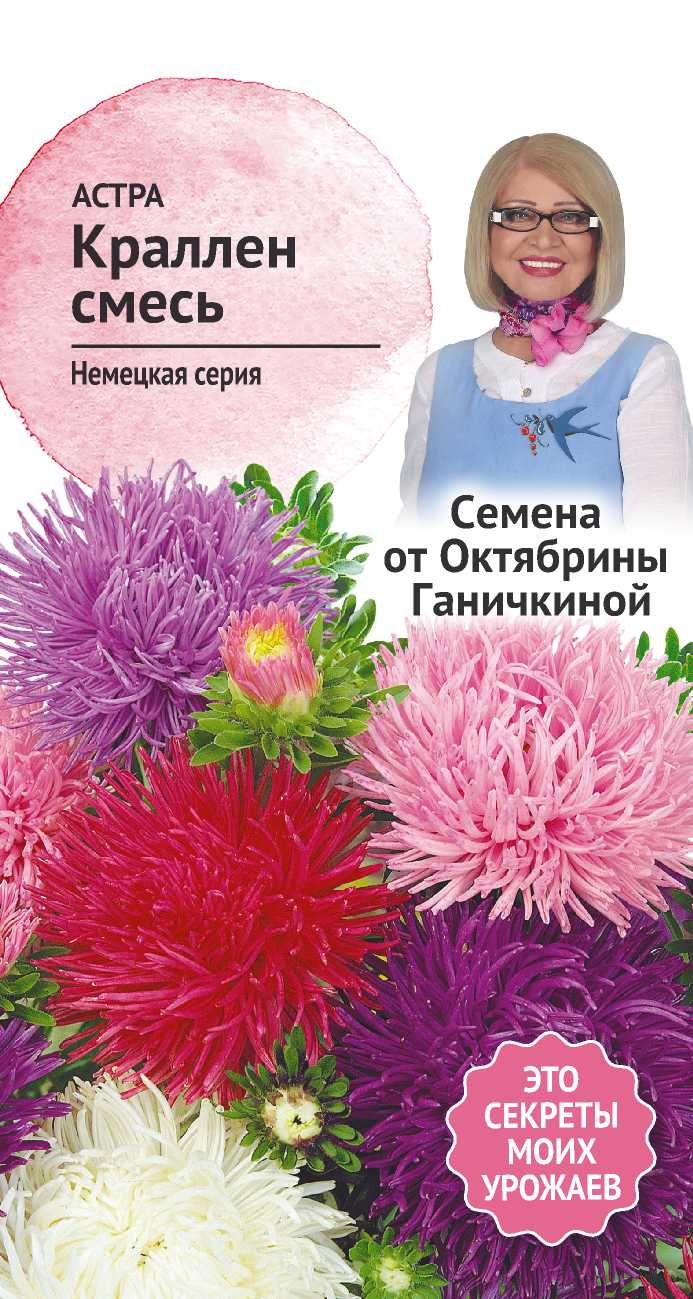 Изображение товара Семена Астра Краллен смесь 0,3 г  Семена от Октябрины Ганичкиной