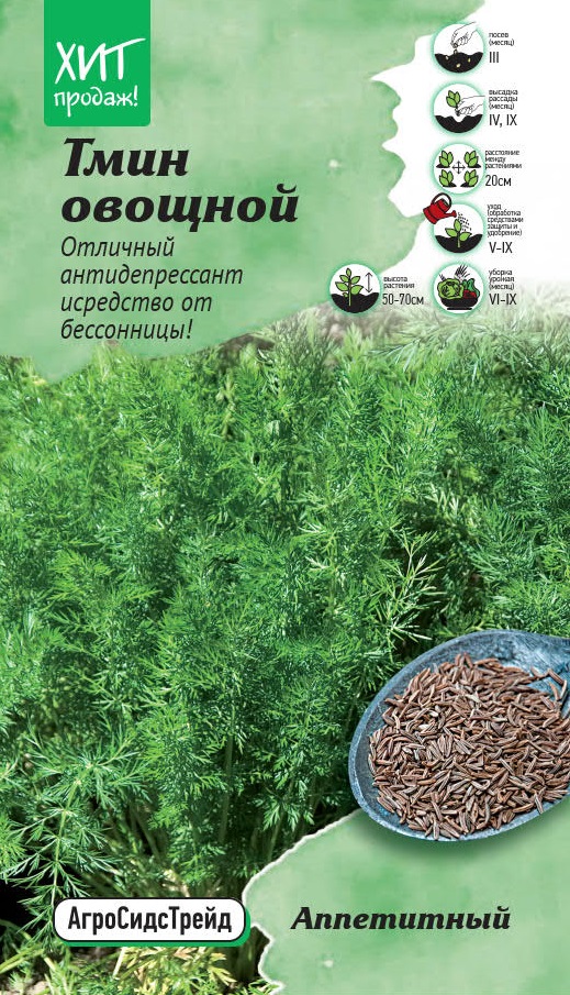 Изображение товара Семена Тмин овощной Аппетитный АСТ