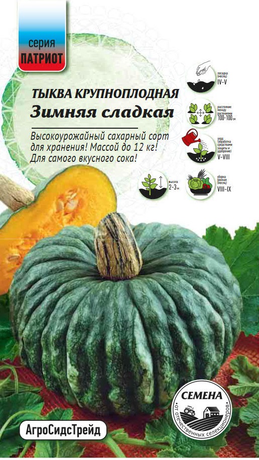 Изображение товара Семена Тыква Зимняя сладкая ПАТРИОТ