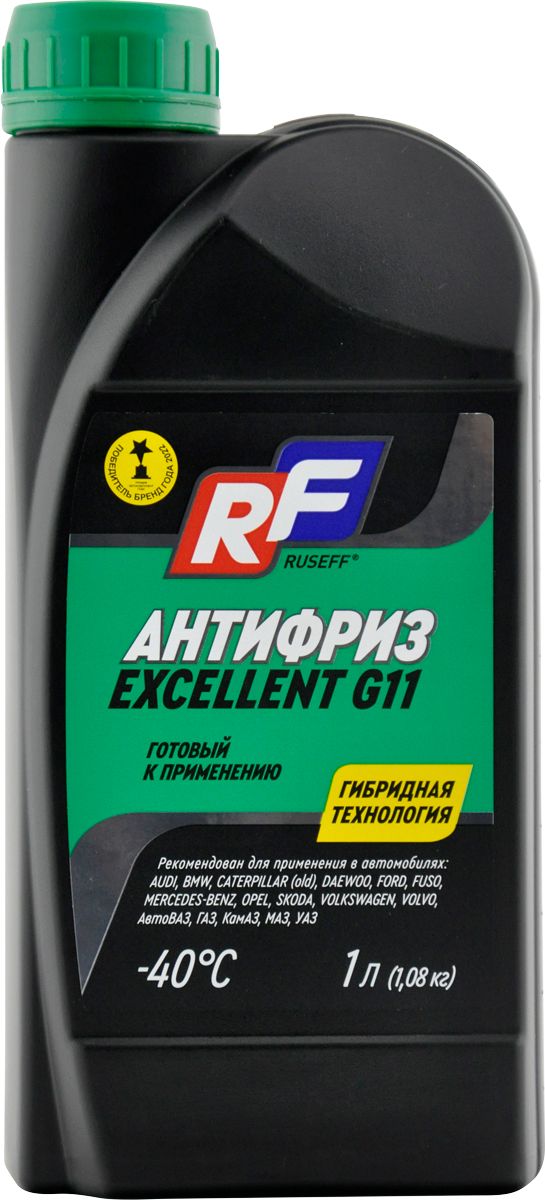 Изображение товара Антифриз Ruseff EXCELLENT G11 готовый 1 л