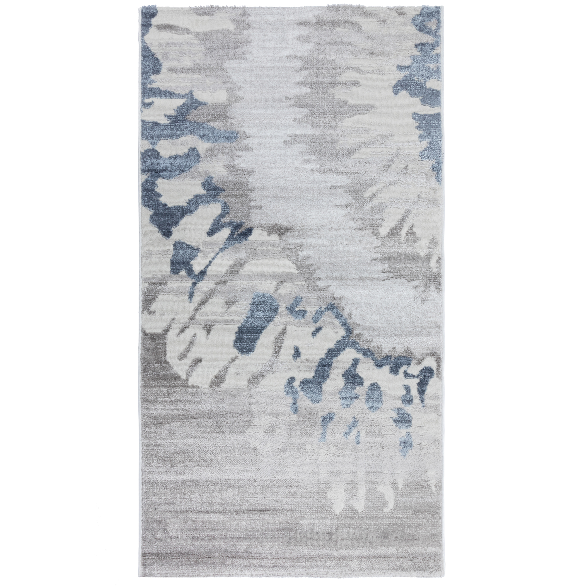 Изображение товара Ковёр NELLY 0.8x1.5 м голубой дизайн 07008A - практичный и стильный домашний коврик