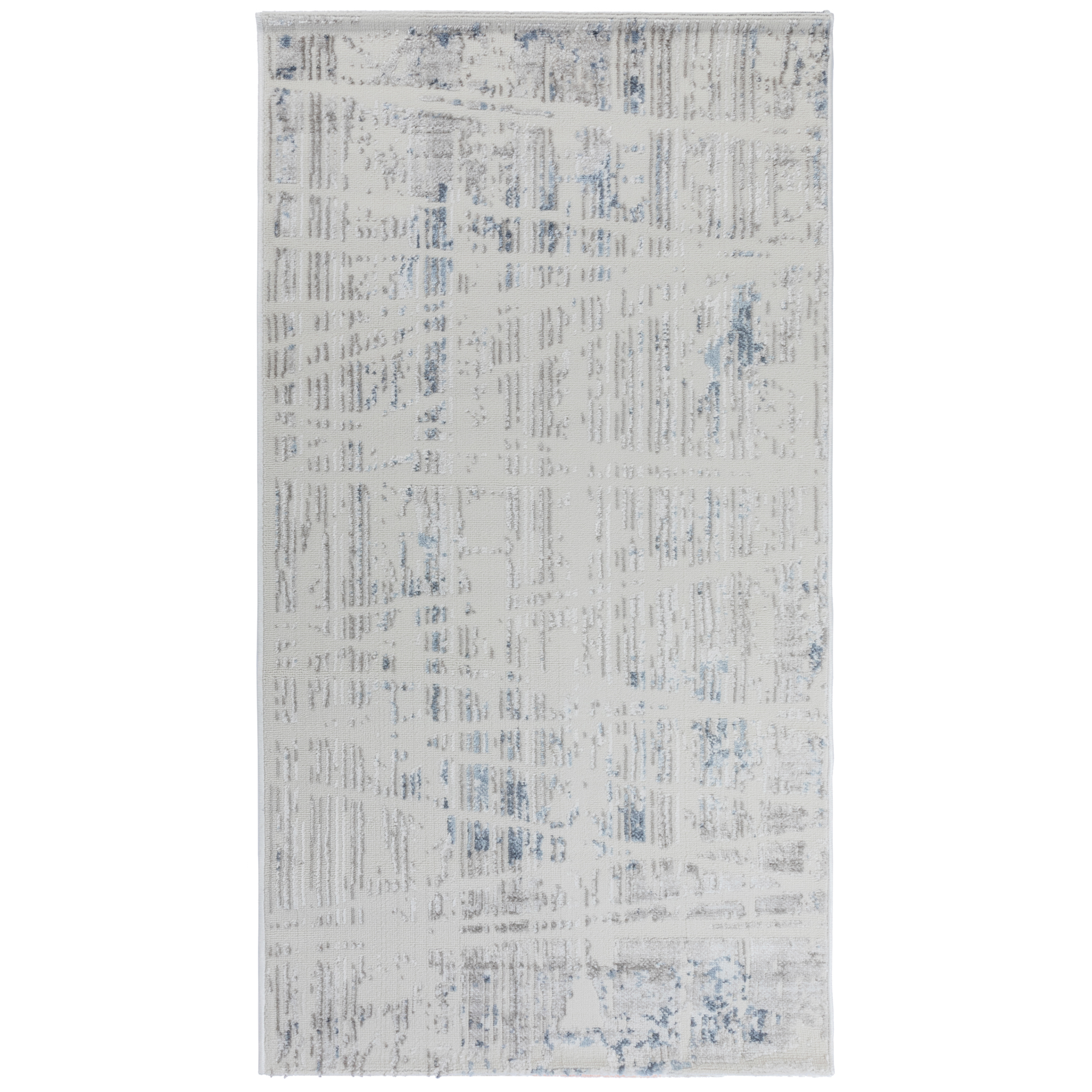 Изображение товара Ковёр NELLY 0.8x1.5 м с голубым дизайном, из полиэстера и полипропилена