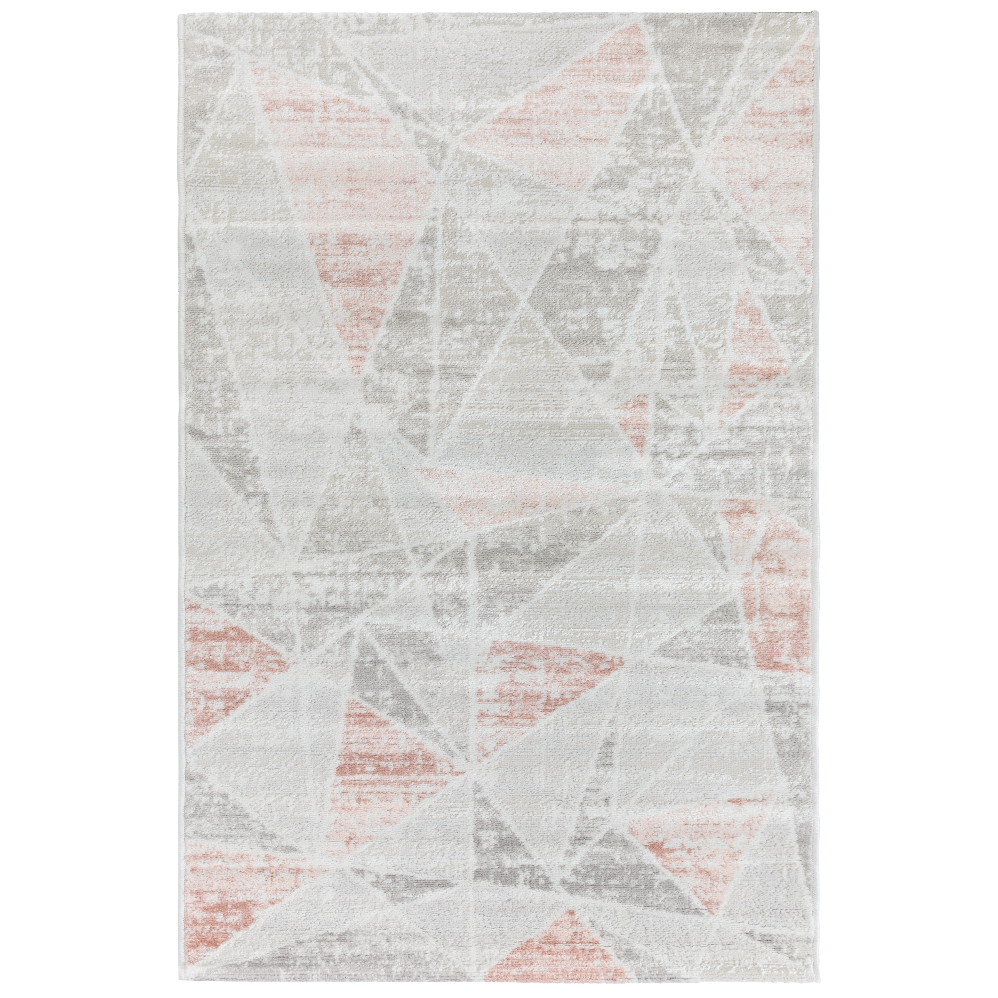 Изображение товара Ковер NELLY 2*3 серый с розовой отделкой 06998B