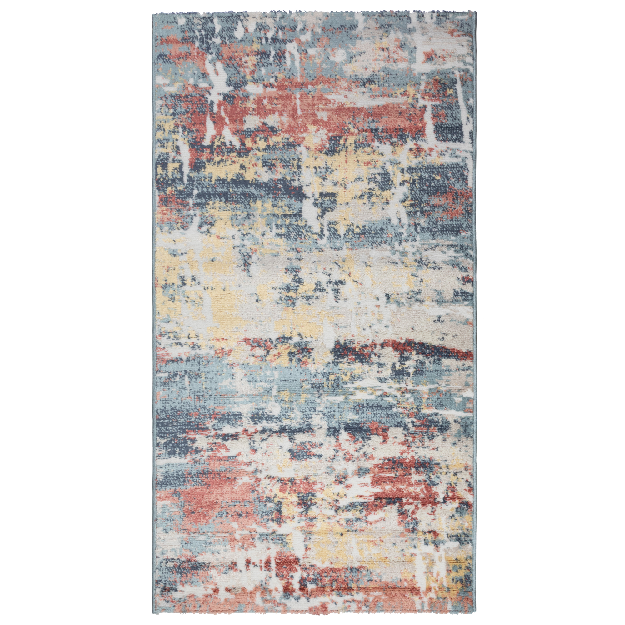 Изображение товара Стильный мягкий ковер VENZA 0.8x1.5 дизайн 5650A голубой с розовым для дома