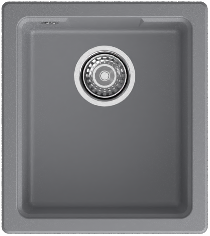 Изображение товара Кухонная мойка GRANFEST URBAN 4540 подстольный монтаж темно-серый
