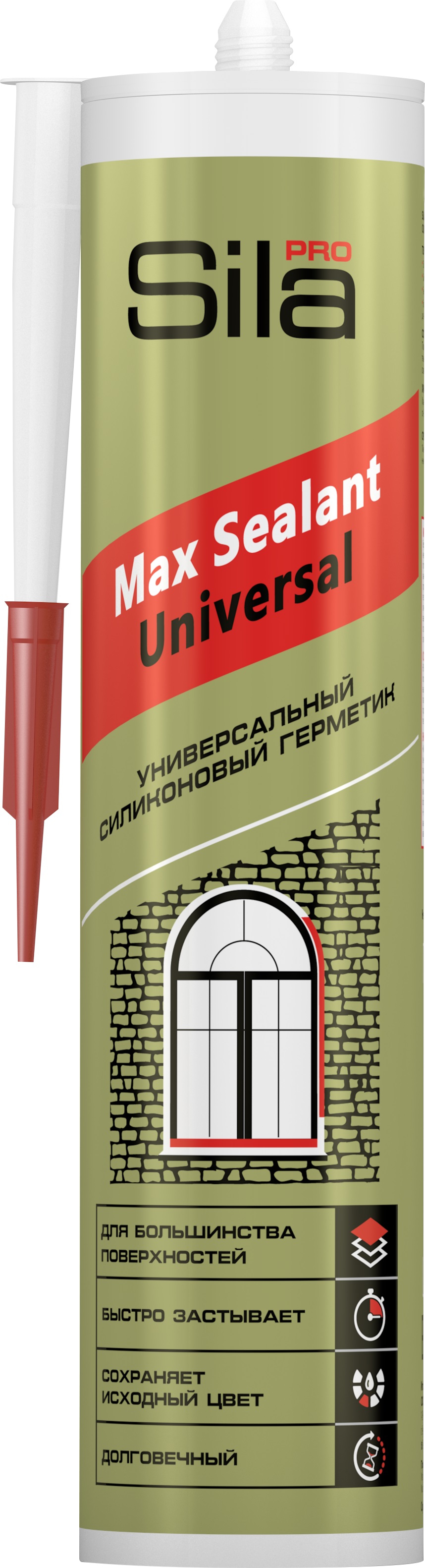 Изображение товара Sila PRO Max Sealant, силиконовый универсальный герметик, беcцветный, 280мл