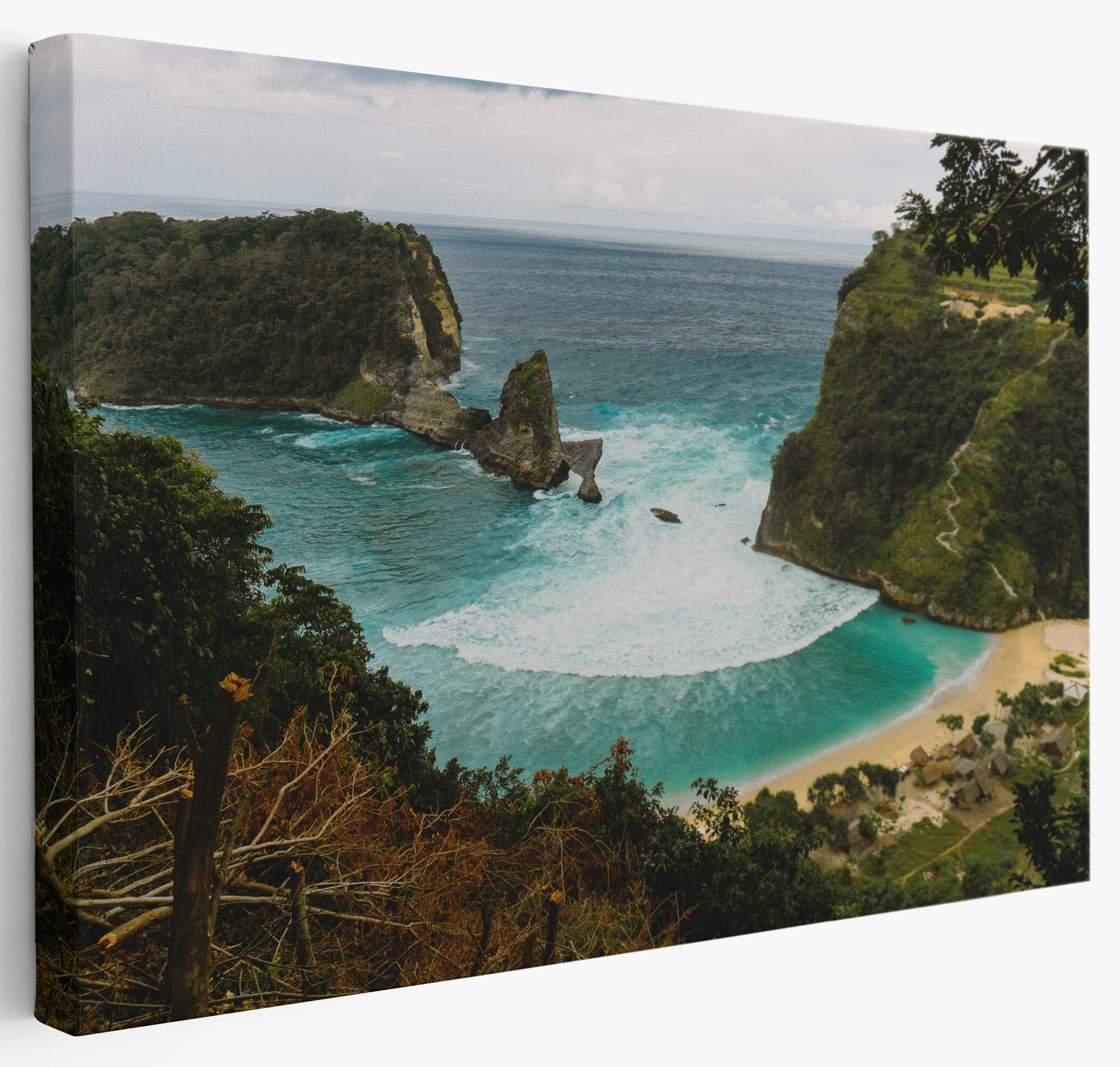 Изображение товара Картина Морской залив - декоративное искусство в деревянной раме