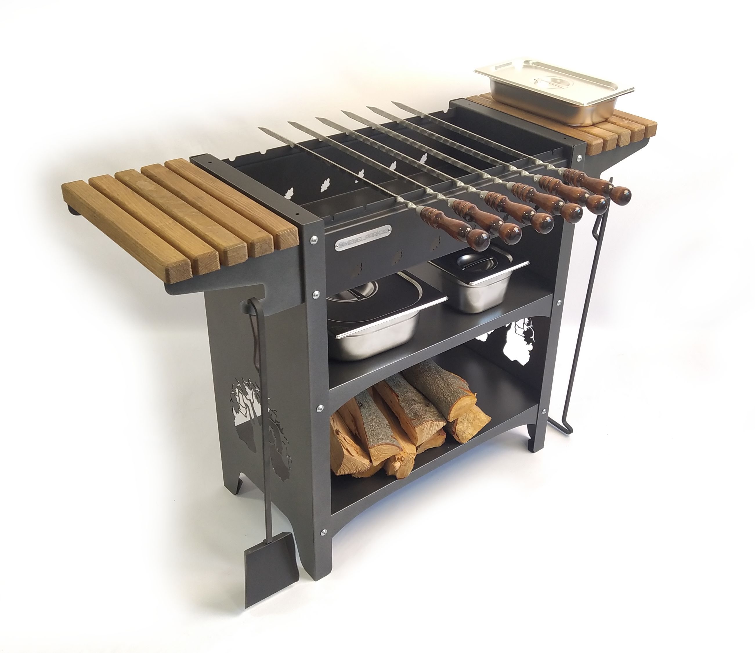 Изображение товара Мангал стационарный F.GROUP прочный металлический для барбекю