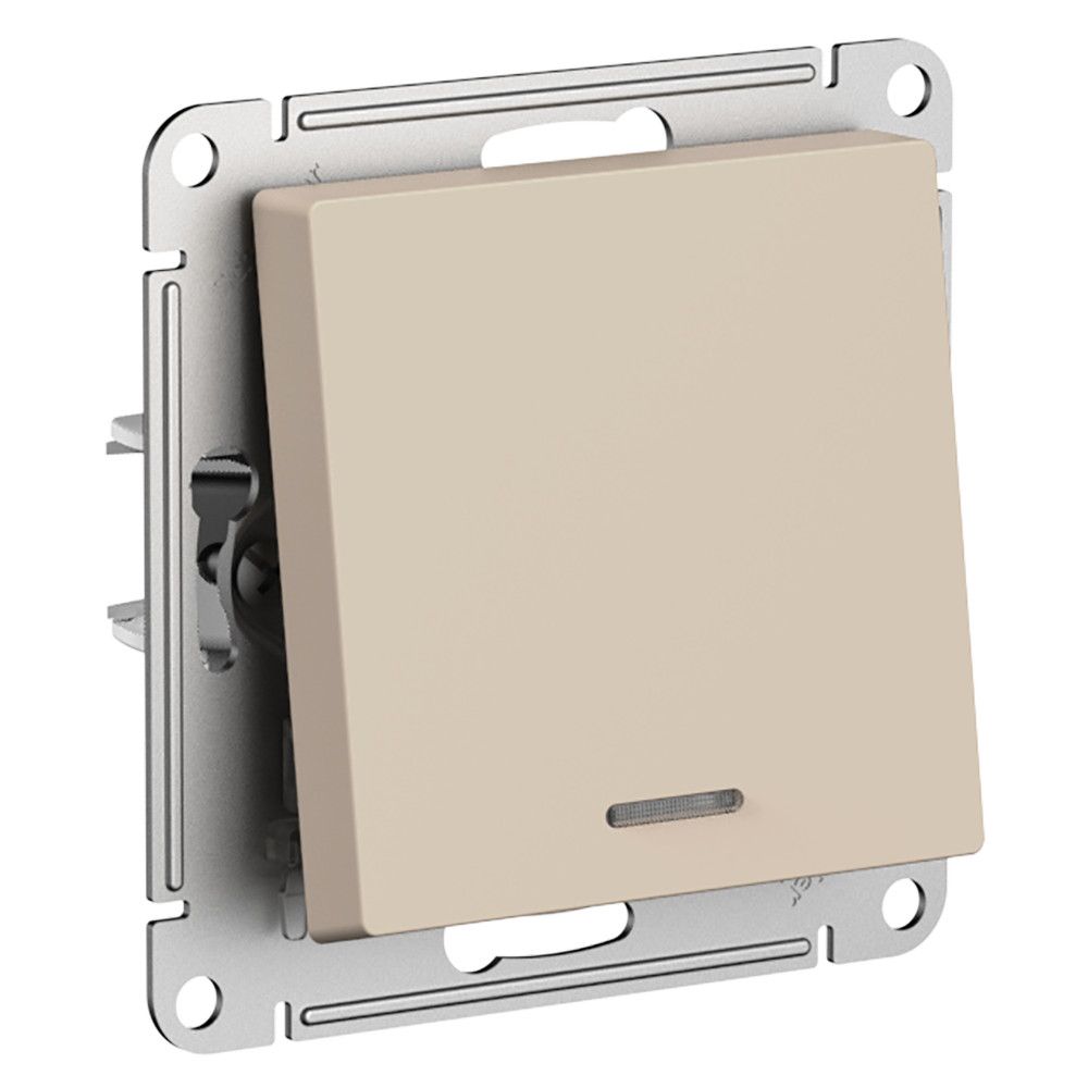 Изображение товара Выключатель 1-клавишный Systeme Electric Atlas Design 1712753 песочный