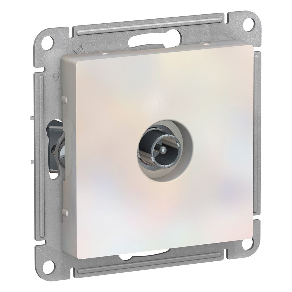 Изображение товара Розетка TV 1 пост Systeme Electric Atlas Design жемчуг 1240301