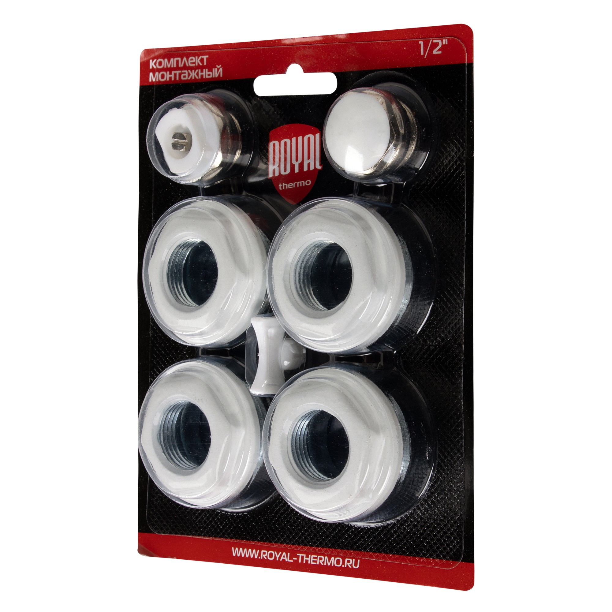 Изображение товара Комплект монтажный Royal Thermo 1”х 1/2" белый