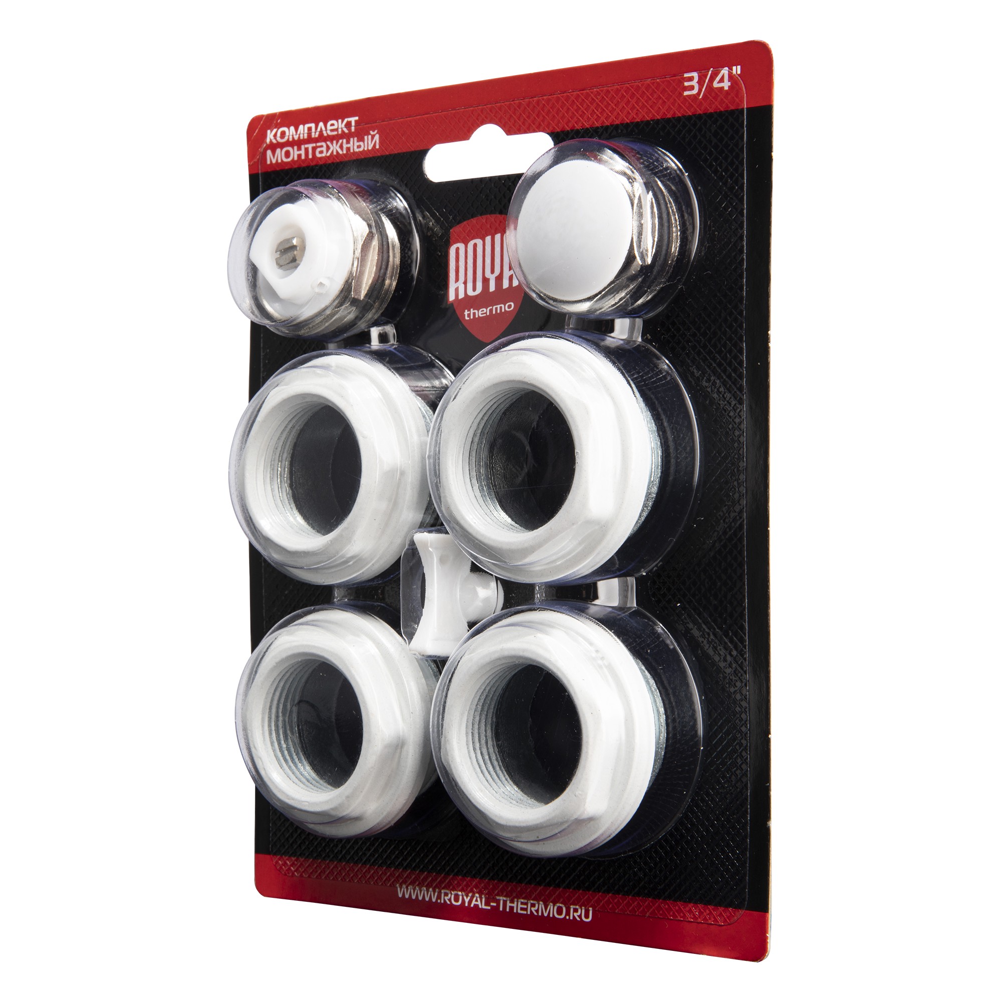 Изображение товара Комплект монтажный Royal Thermo 1”х 3/4" белый