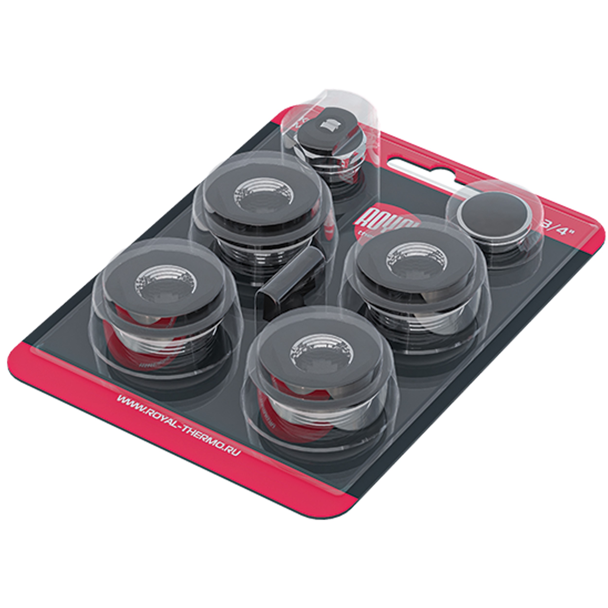 Изображение товара Комплект монтажный Royal Thermo 1”х 3/4" черный