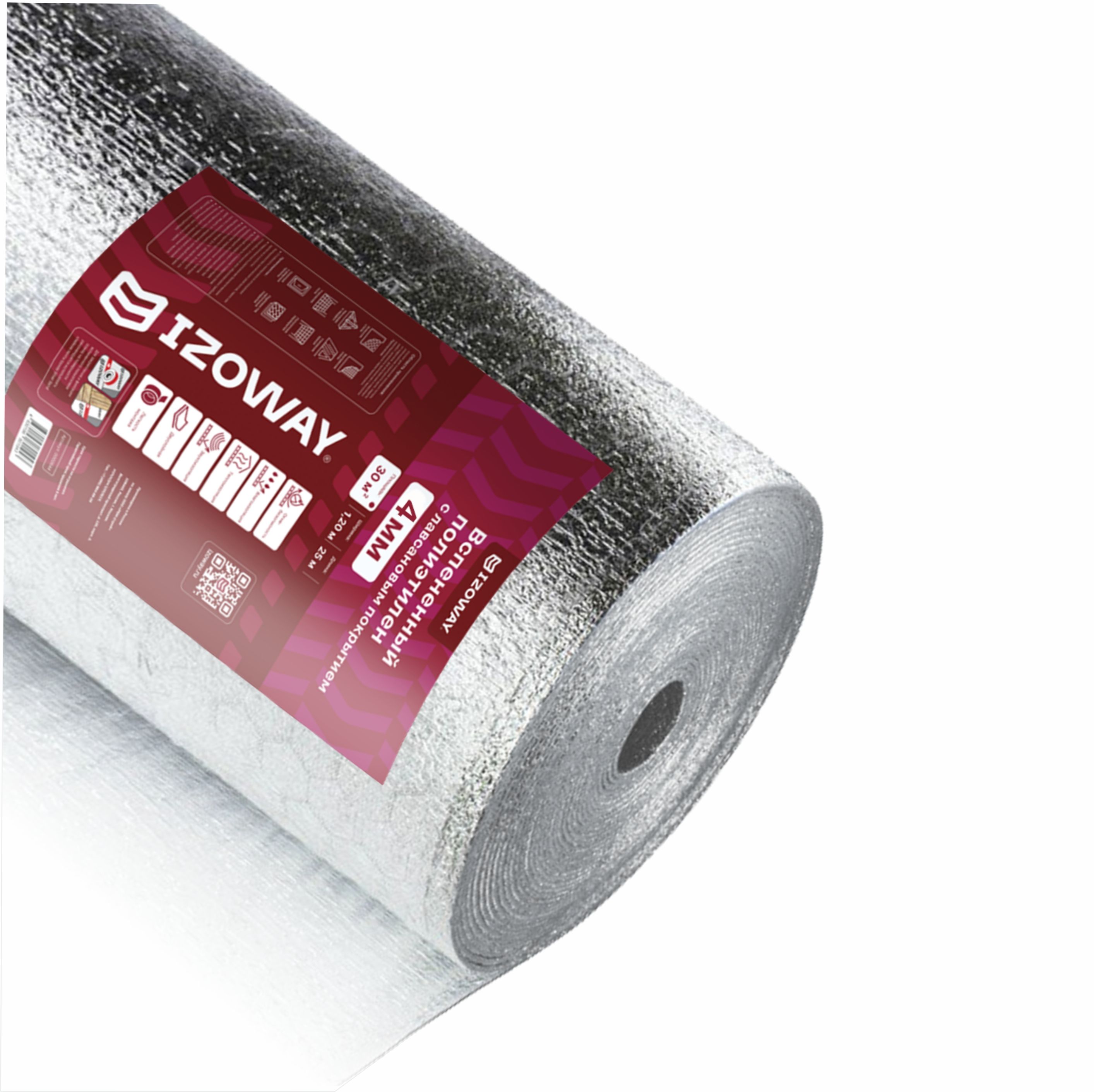 Изображение товара Лавсан теплоизоляционный IZOWAY PM 25x1,2 м 4 мм