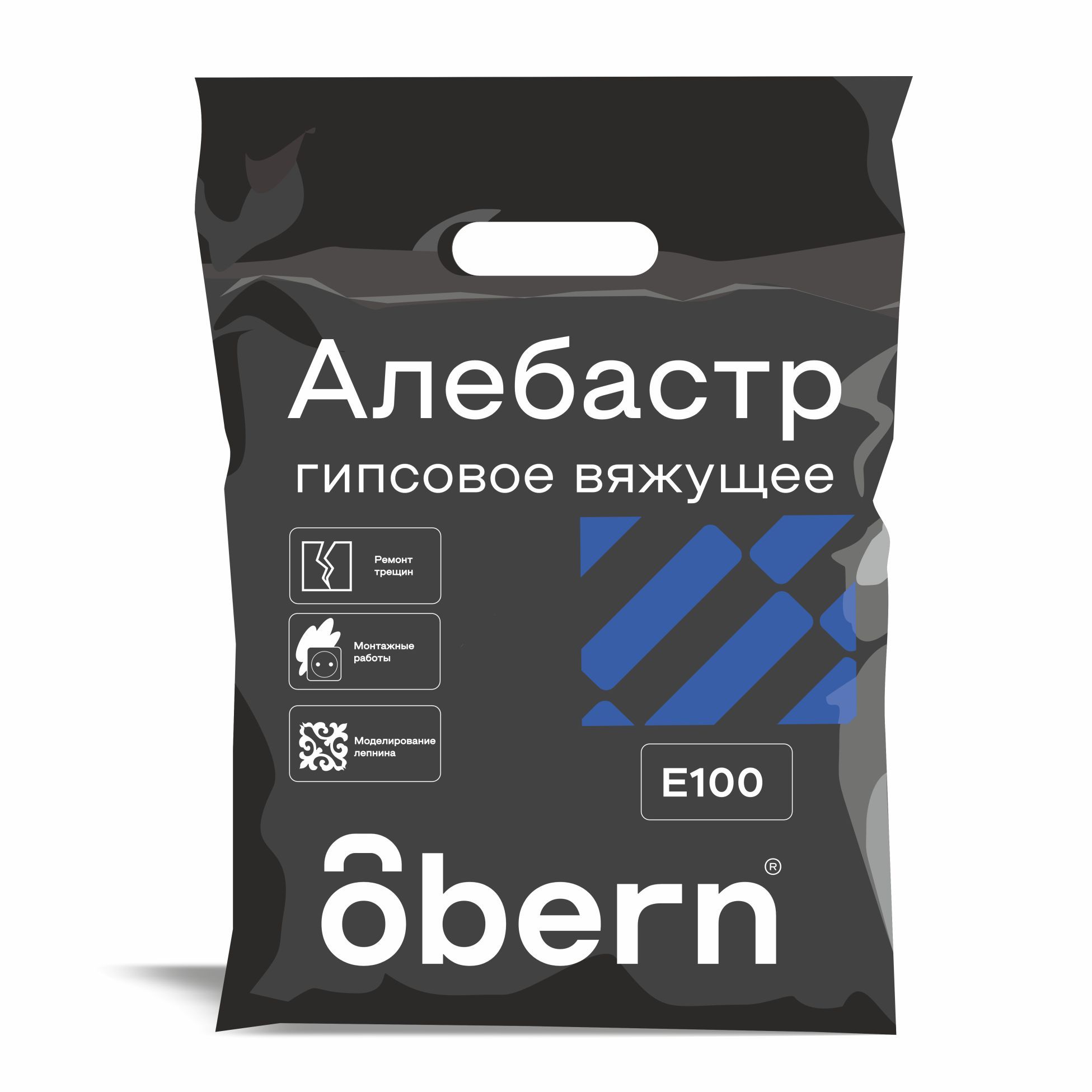Цемент и сыпучие материалы OBERN Алебастр OBERN Г5 1 кг