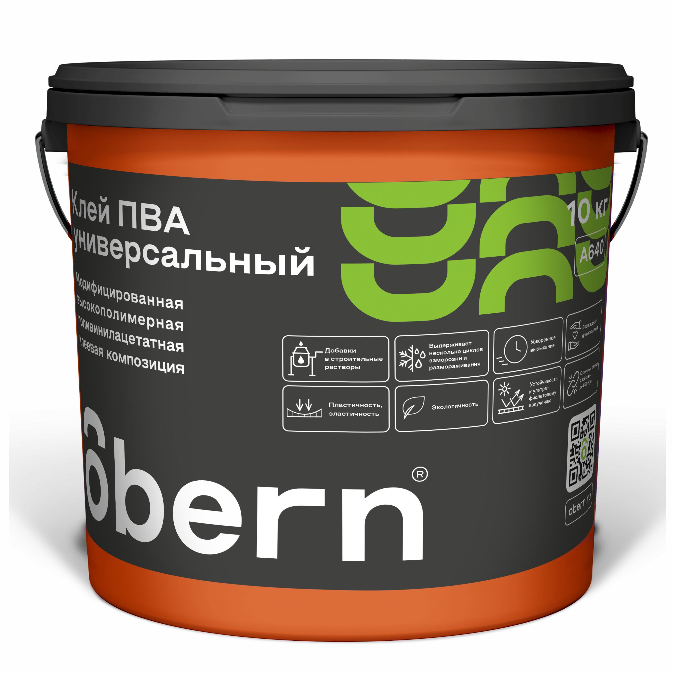 Изображение товара Клей ПВА OBERN 10 кг универсальный для внутренних работ