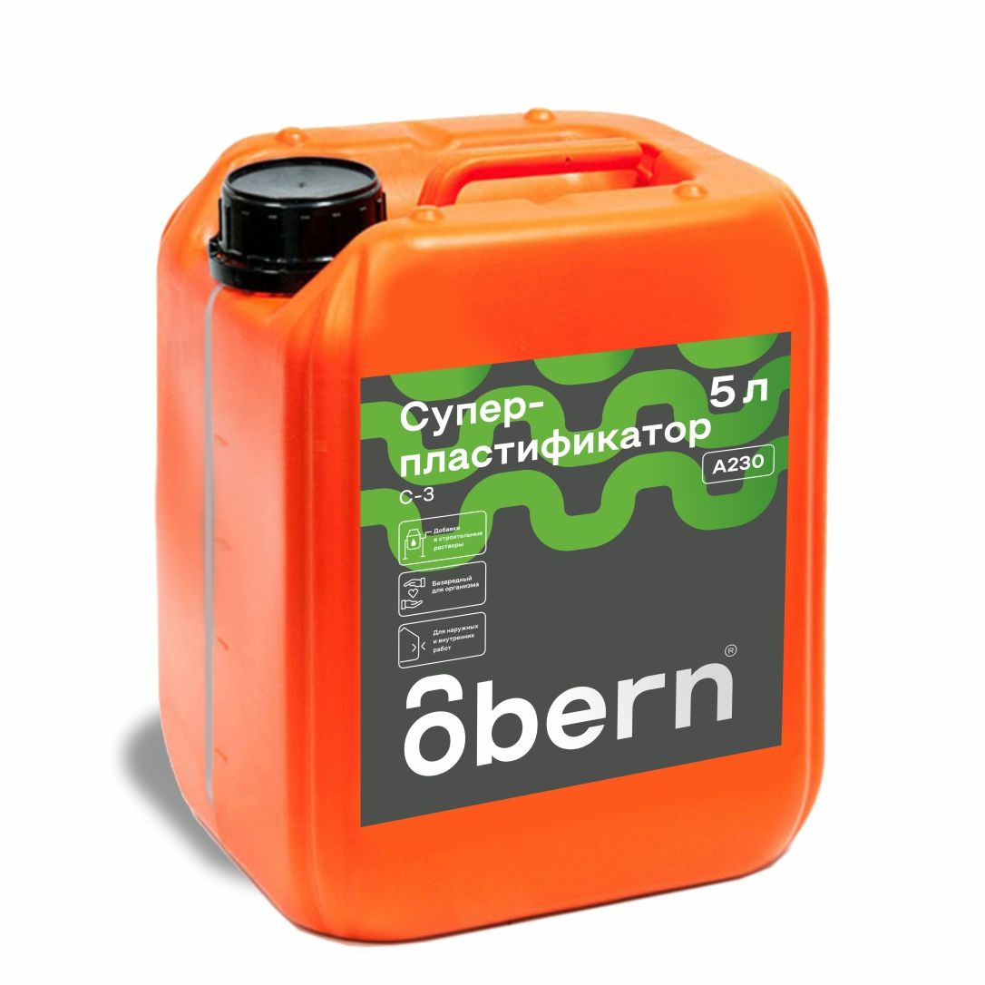 Изображение товара Суперпластификатор OBERN С-3 5 л для бетона и растворов