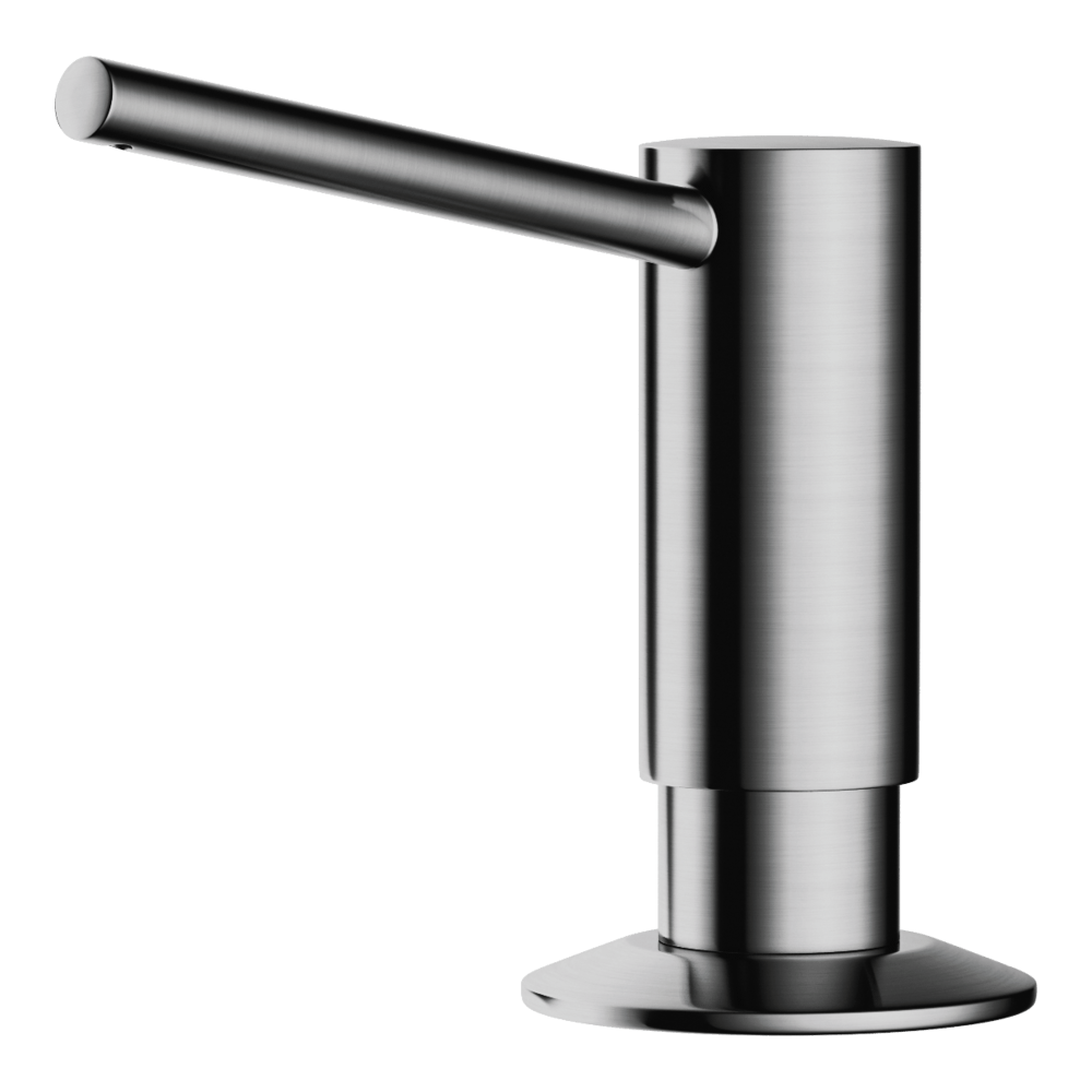 Изображение товара Дозатор для моющего средства Omoikiri OM-02-BN серебристый встроенный латунь 500 мл