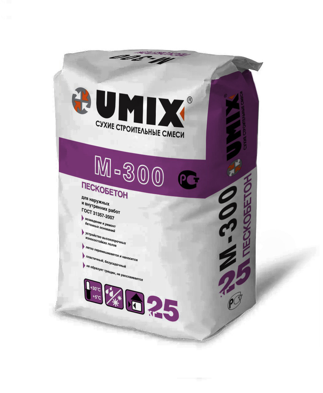 Изображение товара Пескобетон UMIX M-300 ГОСТ 25 кг