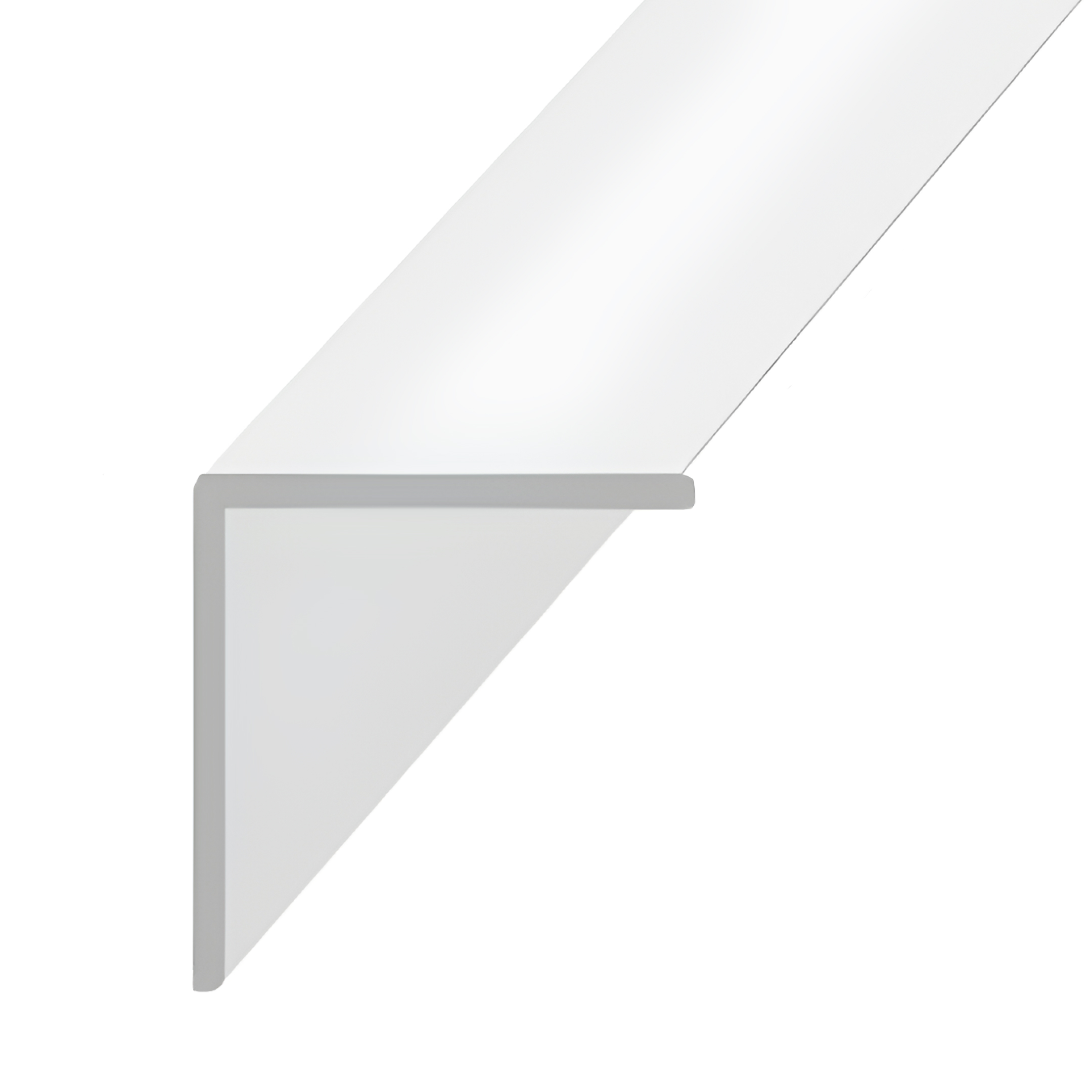 Изображение товара Уголок ПВХ Stella 20х20х2700мм белый влагостойкий для отделки